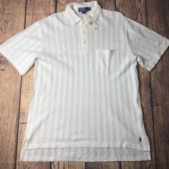 Polo Ralph Lauren Other - Polo Ralph Lauren XL White Knit Mesh Short Sleeve